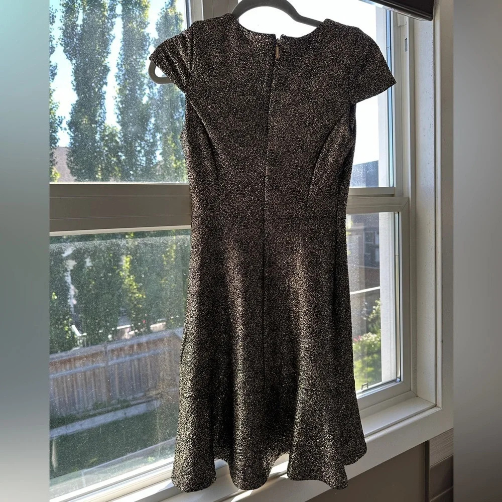 Michael Kors Metallic gold-Knit A-Line Dress - Picture 6 of 11